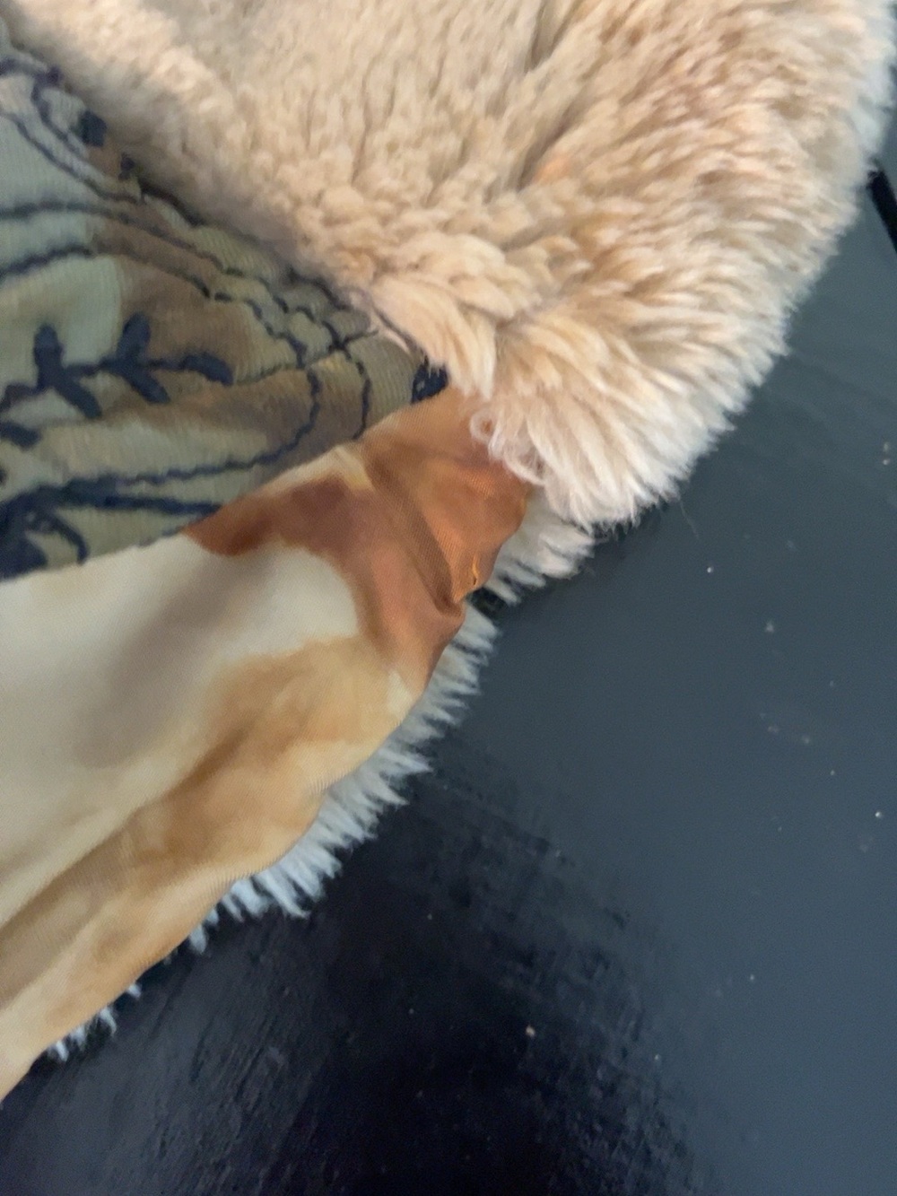 Vintage BYBLOS Italy Faux Fur Cocoon Statement Coat Beige Archival 80s 6057 - Picture 12 of 13
